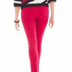 Chico's Red Platinum Jegging Pant Size 00  (xx small)